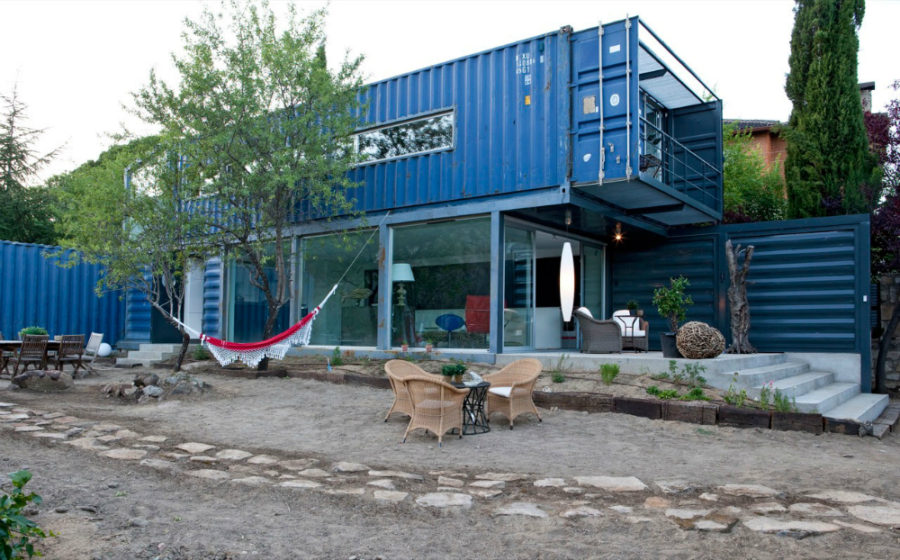 Shipping Container Home with Balcony