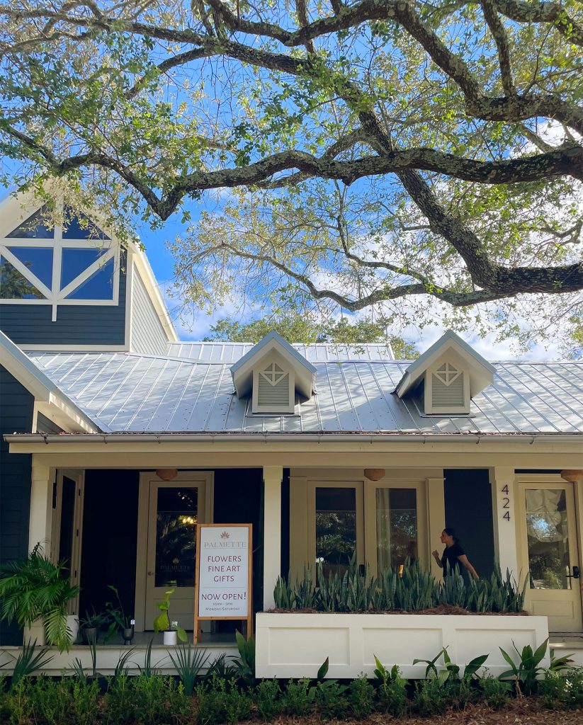 Exterior of The Springs Hotel and Palmette Shop In Ocean Springs Mississippi